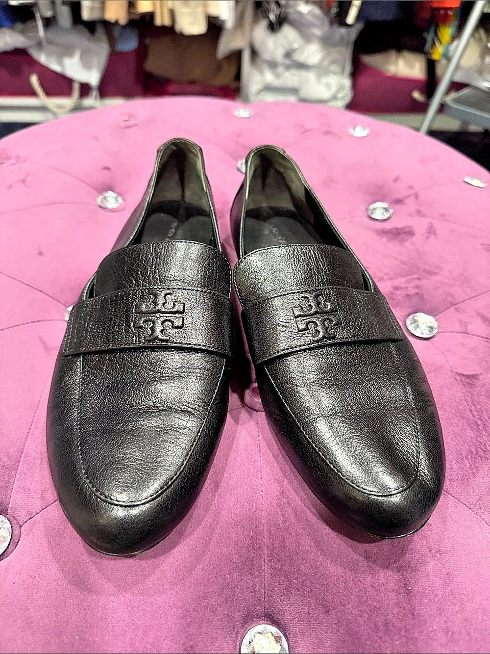 Tory Burch Black Loafers